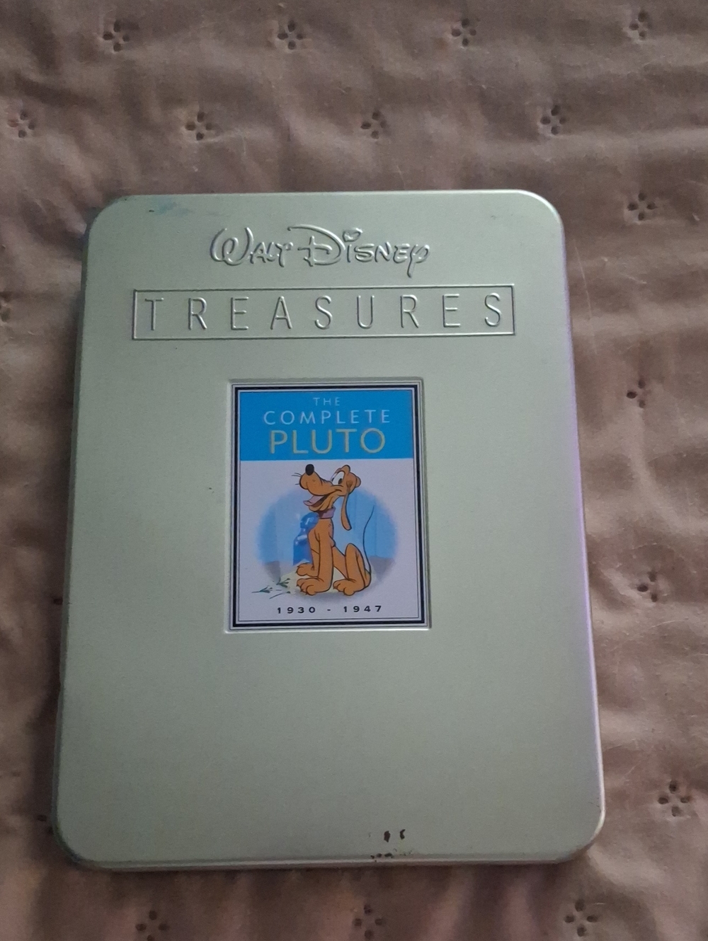 Disney Treasures The Complete Pluto Steel Tin - Silver with Blue Label